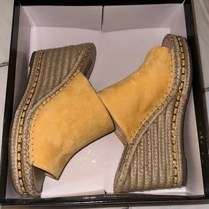 Yellow Karl Lagerfeld Paris wedges
